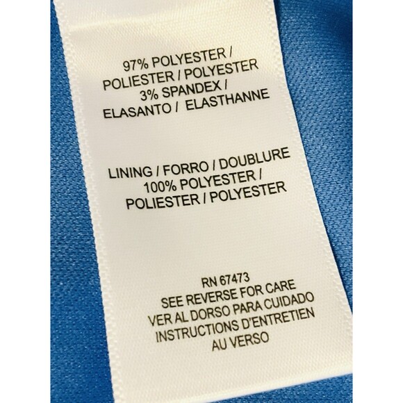 Julian Taylor Women's  Short Sleeve Round Neck Printed Chiffon Dress NWT, 14W - Picture 8 of 8